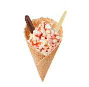 Super Cone Strawberry Marshmallow,Soft Ice Corner,Angelo,Good Choice;4,75